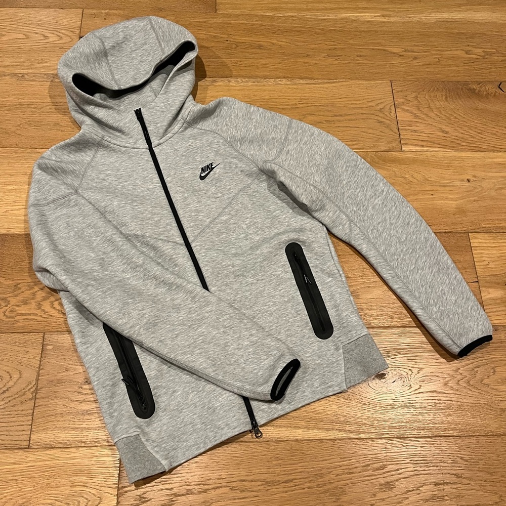 Nike Tech Gray Full-Zip Hoodie